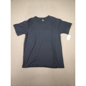 T-Shirt Mens Large L Short Sleeve Cotton Pullover Round Neck Modern Gray NWT 5